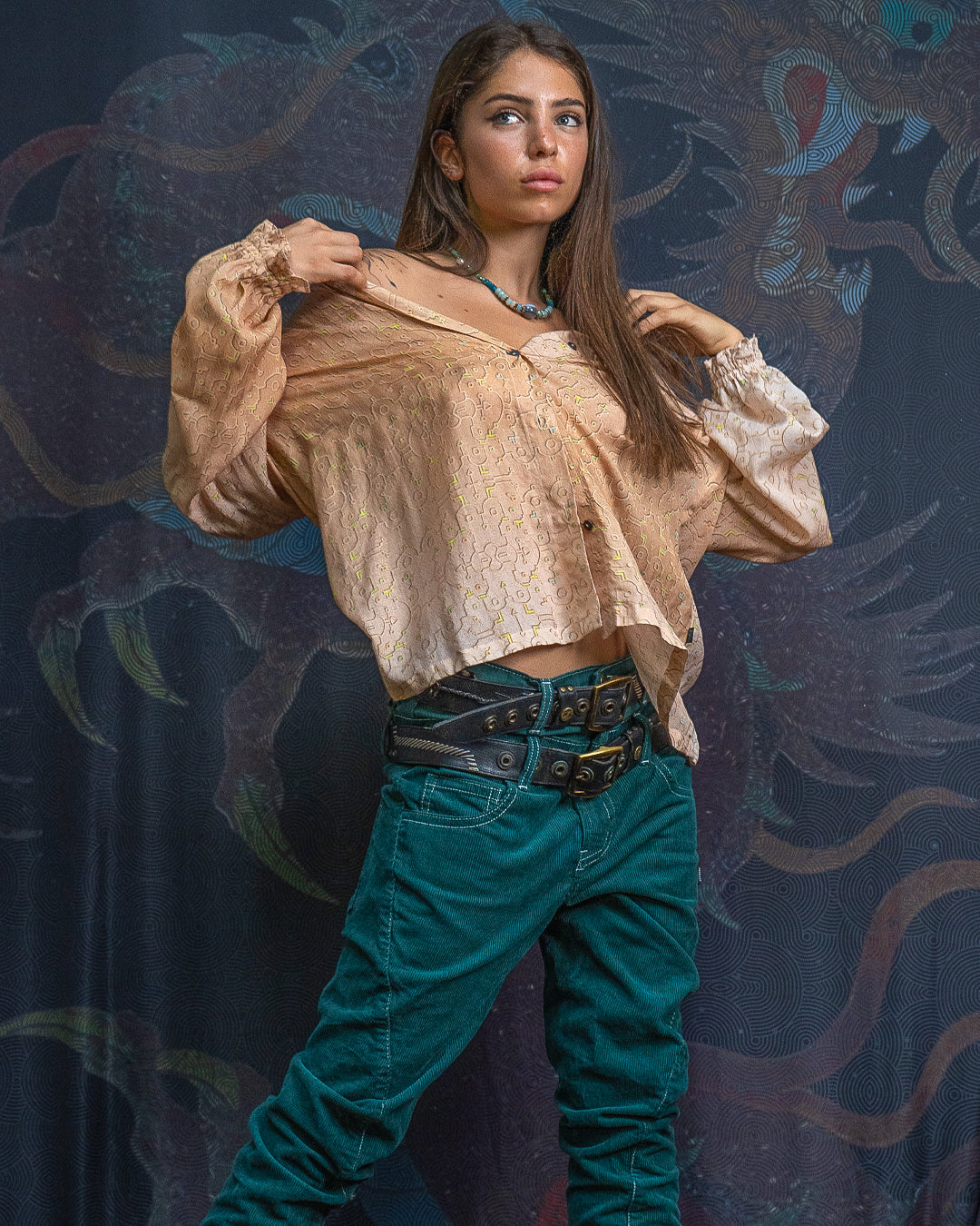 Shirt Woman Longsleeve Frufru / Bio Farms Bamboo - REBIRTH OF IKARO Whitesands